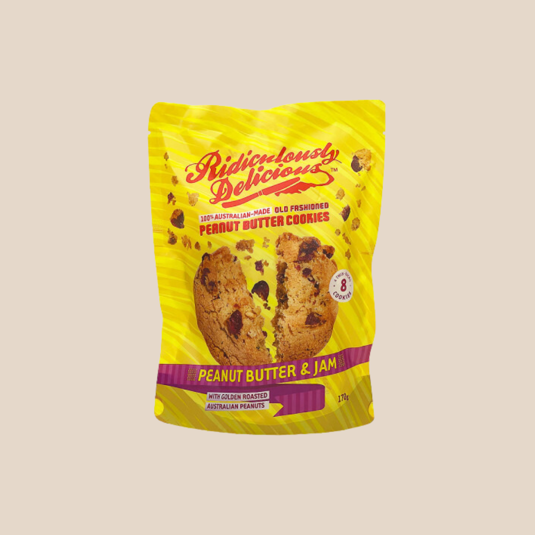 Ridiculously Delicious Peanut Butter & Jam Cookies 170g