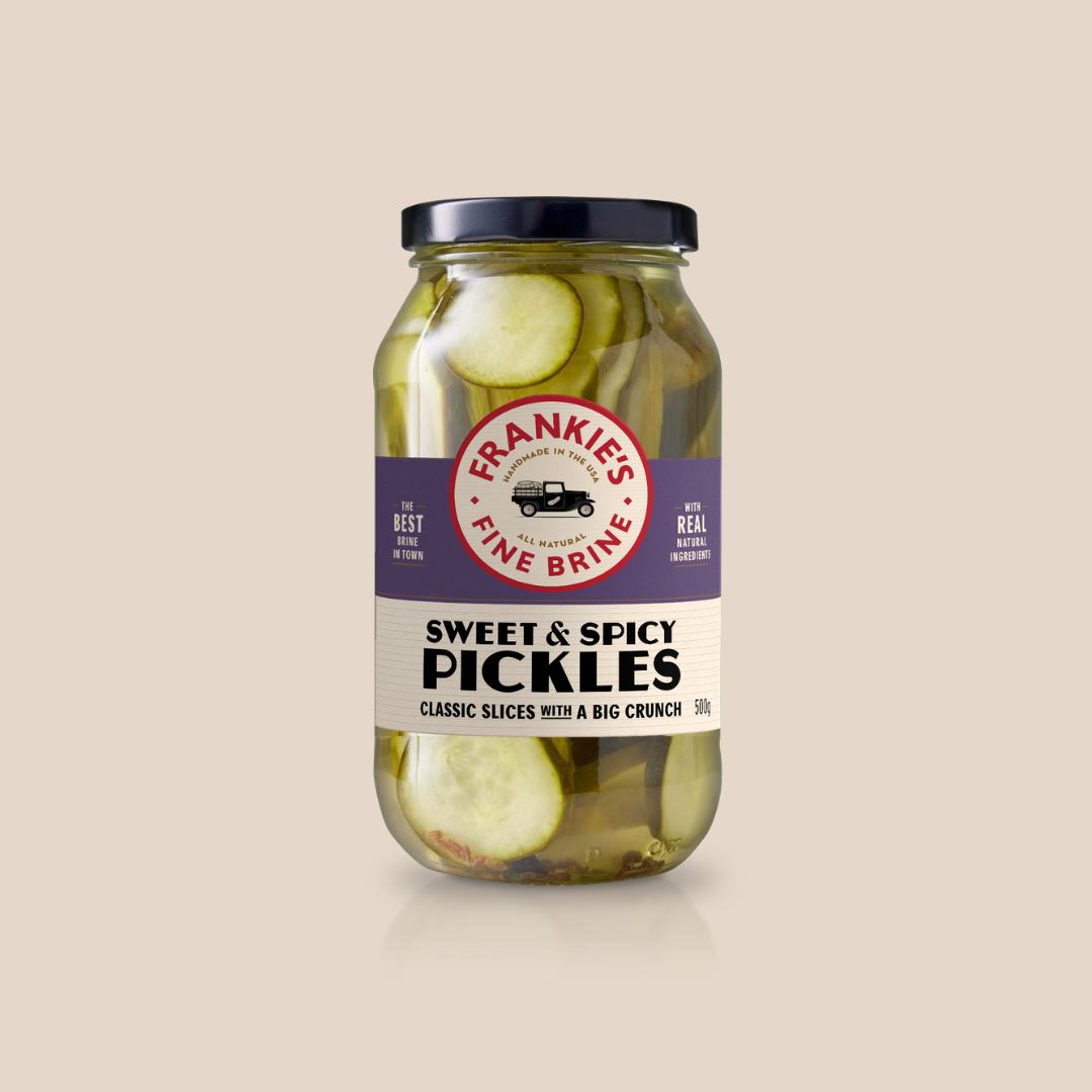 Frankie's Classic Sweet & Spicy Pickles 500g