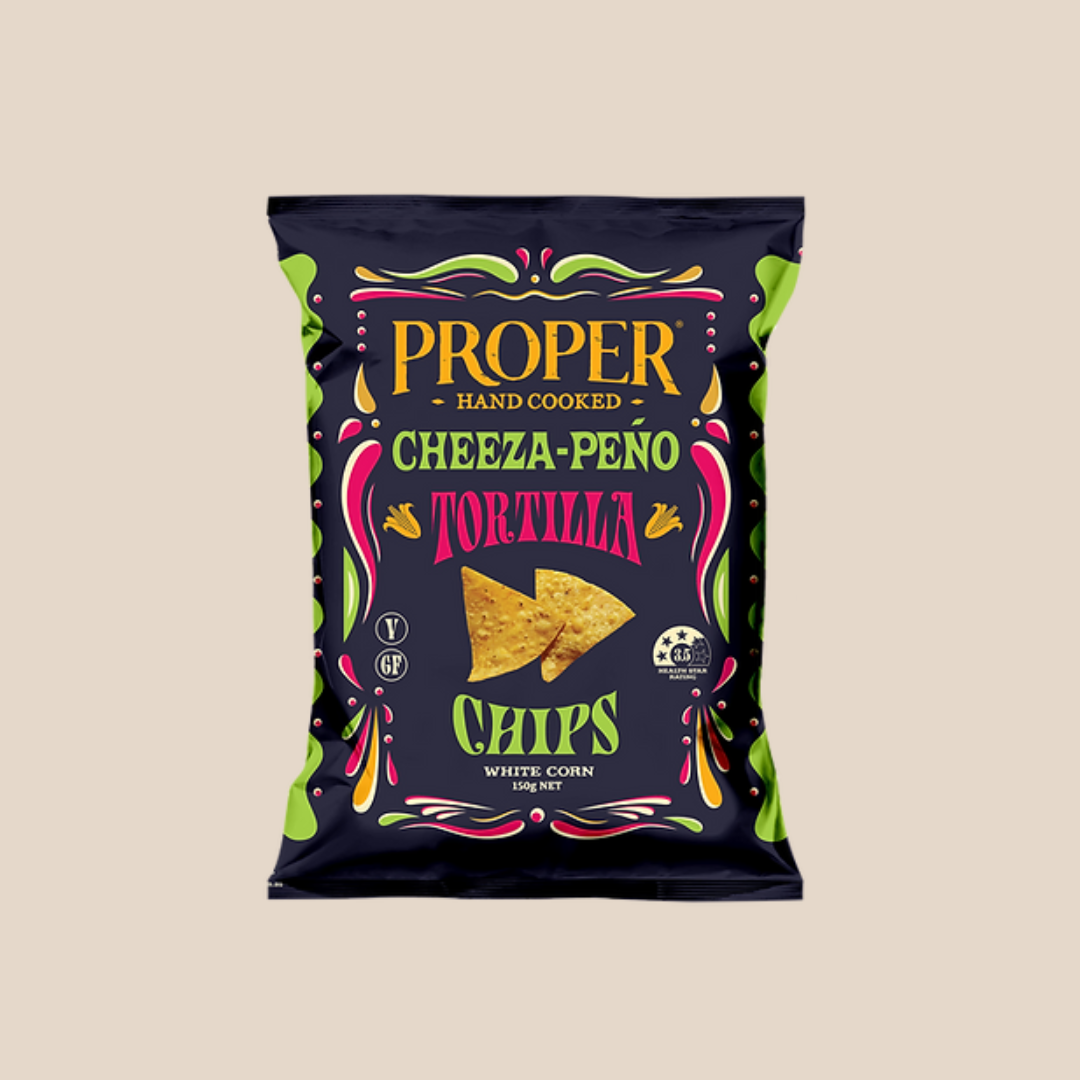 Proper Cheeza-Peno Tortilla Chips 150g